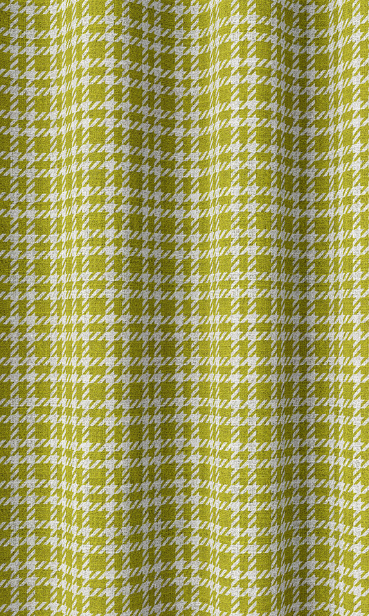 Check Patterned Home Décor Fabric Sample (Apple Green)