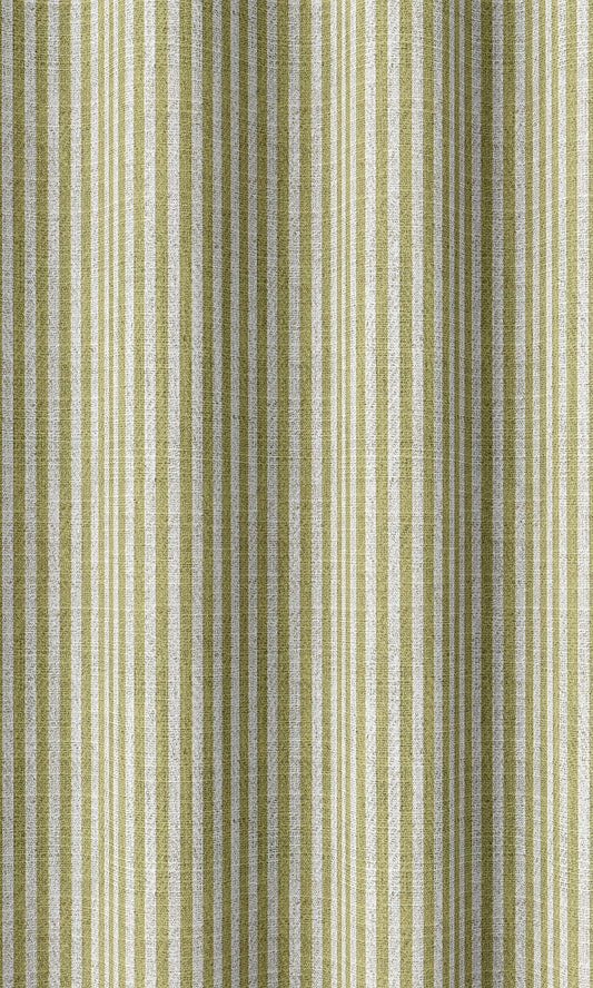 Striped Curtains (Green/ White)