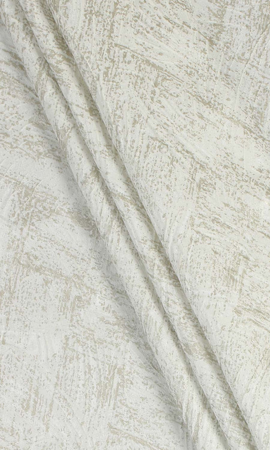 Patterned Polycotton Drapes (Pale Beige/ Cream)