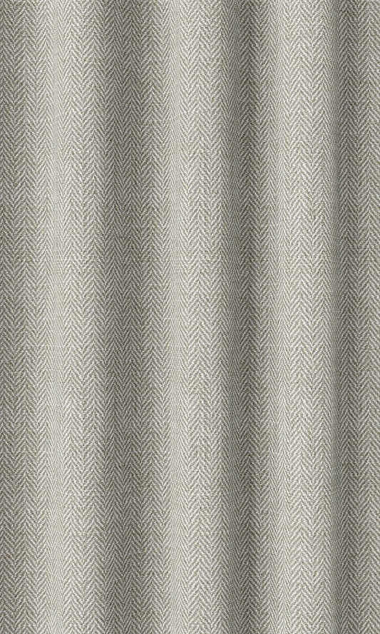 Herringbone Textured Home Décor Fabric By the Metre (Grey)