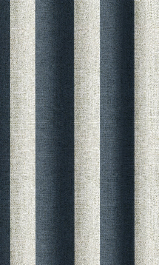 Modern Striped Print Window Curtains (Slate Grey)