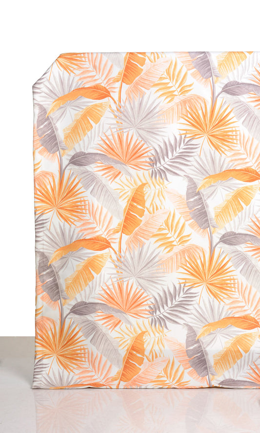 Botanical Floral Home Décor Fabric Sample (Yellow/ Orange)