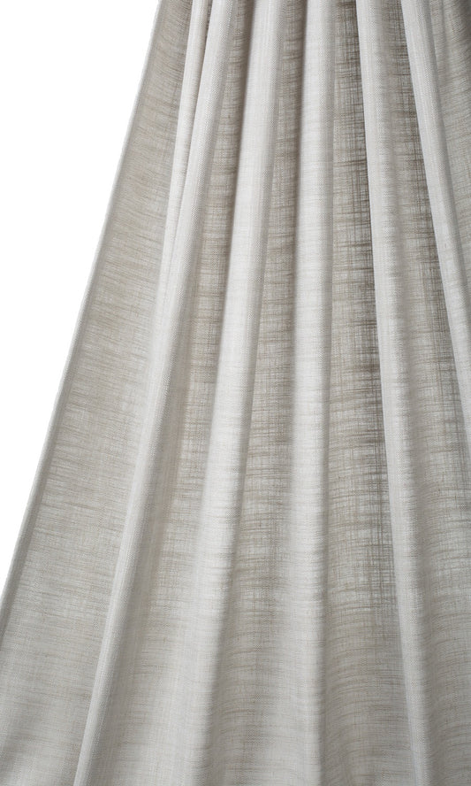 Textured Linen Blend Drapes (Warm Gray-Brown)