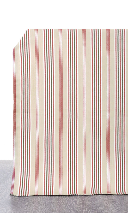 Custom Cotton Curtains (Brown/ Beige/ Red)