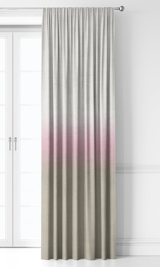 3-Tone Ombre Curtains (Pale Pink & Beige)