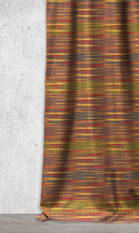 Ikat Custom Drapery/ Curtains (Multicolored)