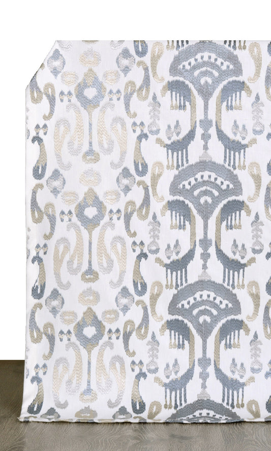 Art Deco Drapes (Pale Gray/ Steel Gray/ White)