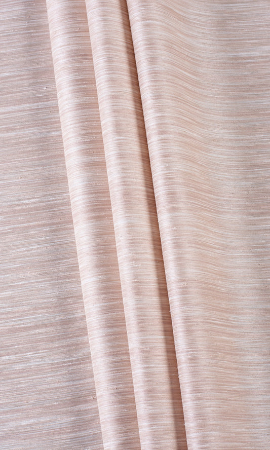 Textured Faux Silk Curtain Panels (Cavern Pink)