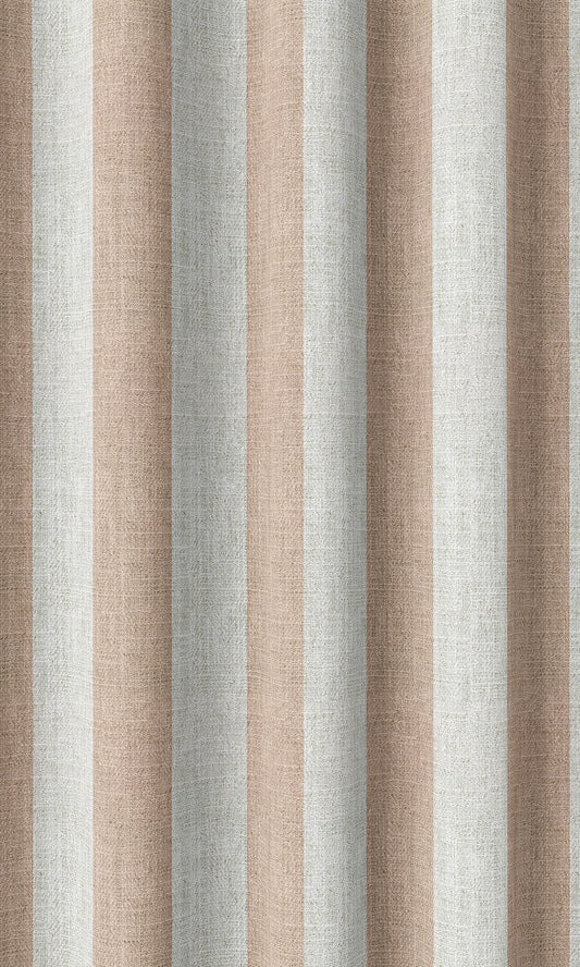 Modern Striped Custom Home Décor Fabric Sample (Blush Pink/ White)
