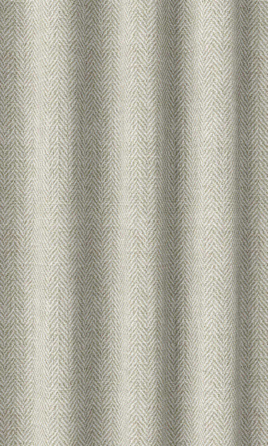 Check Patterned Drapery (Beige/ White)