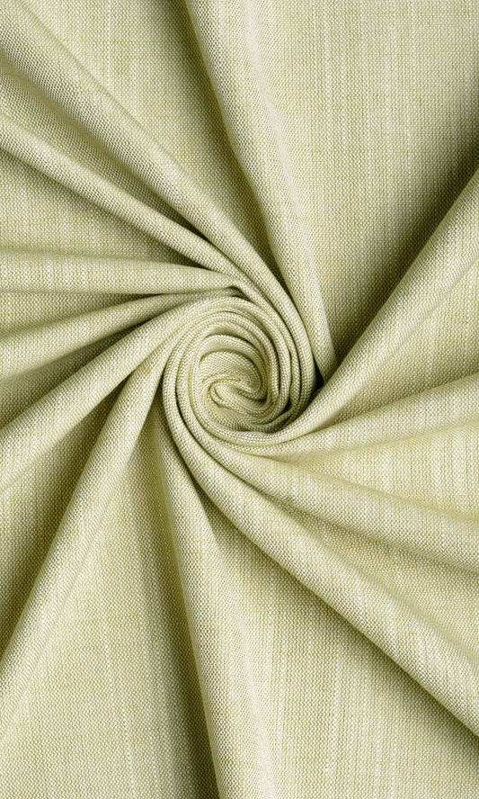 Plain Linen Texture Curtains (Pale Green)