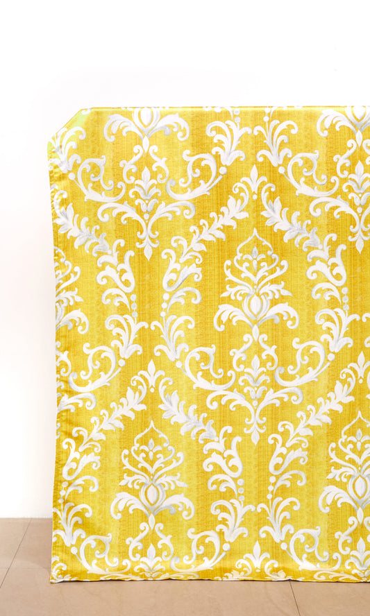 Made-to-Measure Custom Drapes (Yellow/ White)