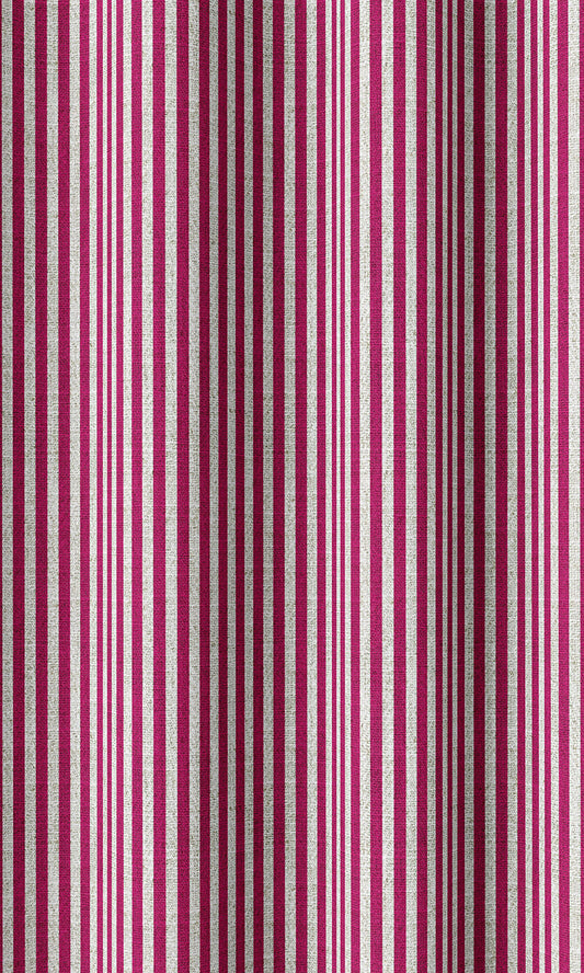 Custom Striped Home Décor Fabric Sample (Magenta Pink)