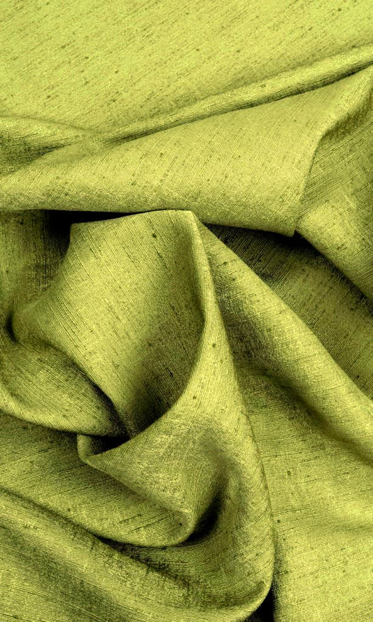 Silk Blend Curtains (Olive/ Fern Green)