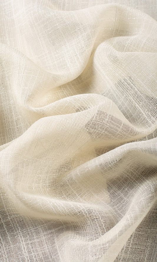 Plain Sheer Curtains (Almond Cream)