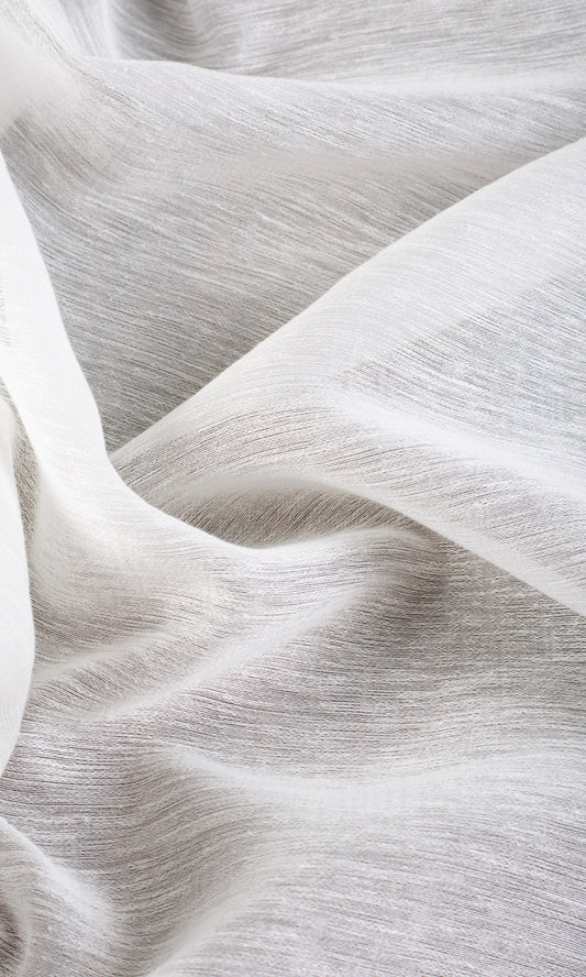 Plain Sheer Home Décor Fabric By the Metre (White)