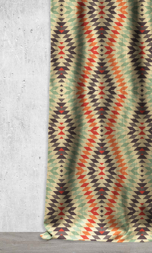 Custom Home Décor Fabric Sample (Mint/ Red/ Beige/ Charcoal)