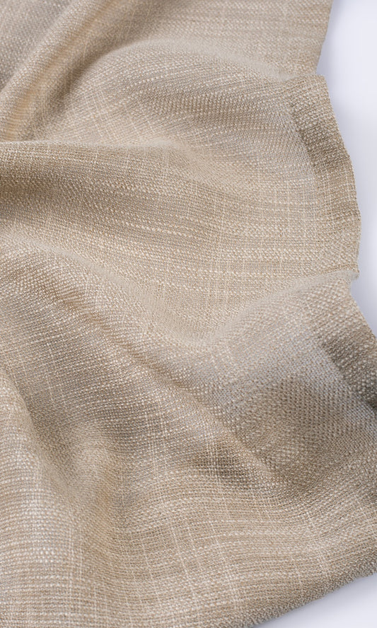 Textured Sheer Home Décor Fabric Sample (Biscotti Beige)