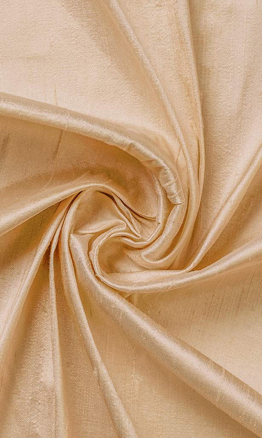 Custom Silk Home Décor Fabric Sample (Champagne Yellow/ Golden Beige)