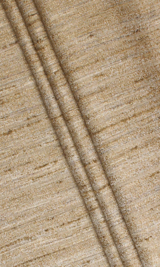 Faux Silk Textured Home Décor Fabric Sample (Golden Beige)