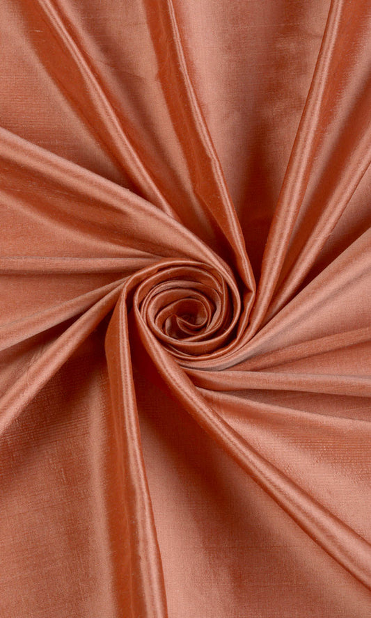 Shantung Silk Home Décor Fabric Sample (Orange)