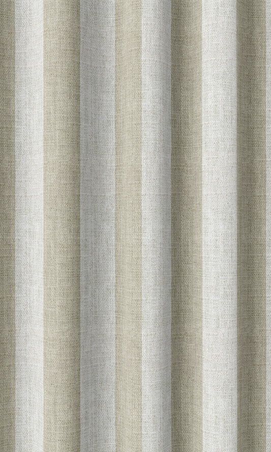 Modern Striped Custom Home Décor Fabric By the Metre (Beige/ White)