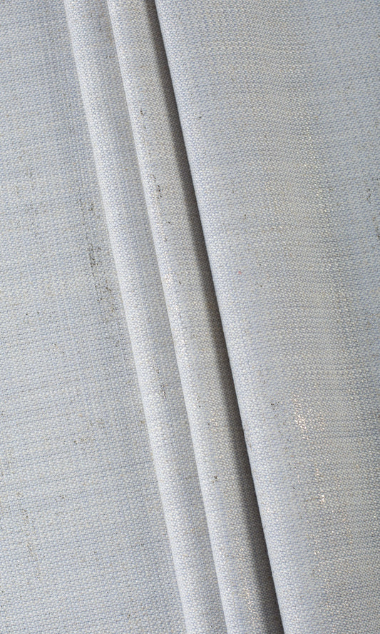 Linen Blend Home Décor Fabric Sample (Gray-Blue)