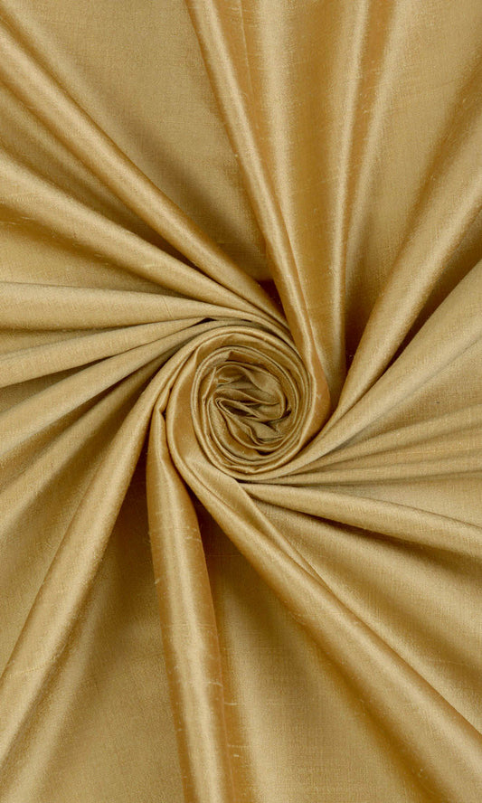 Shantung Silk Custom Drapes (Biscotti Yellow)