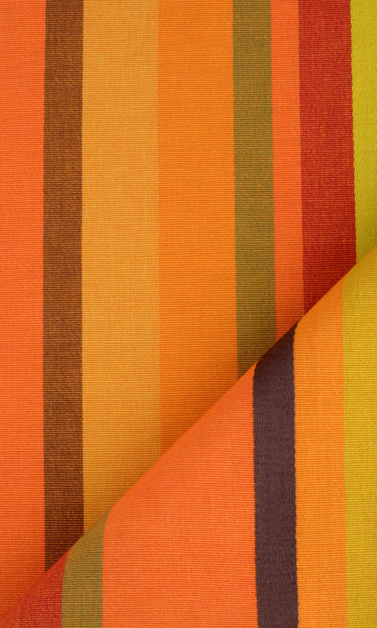 Made to Measure Cotton Drapes (Orange)