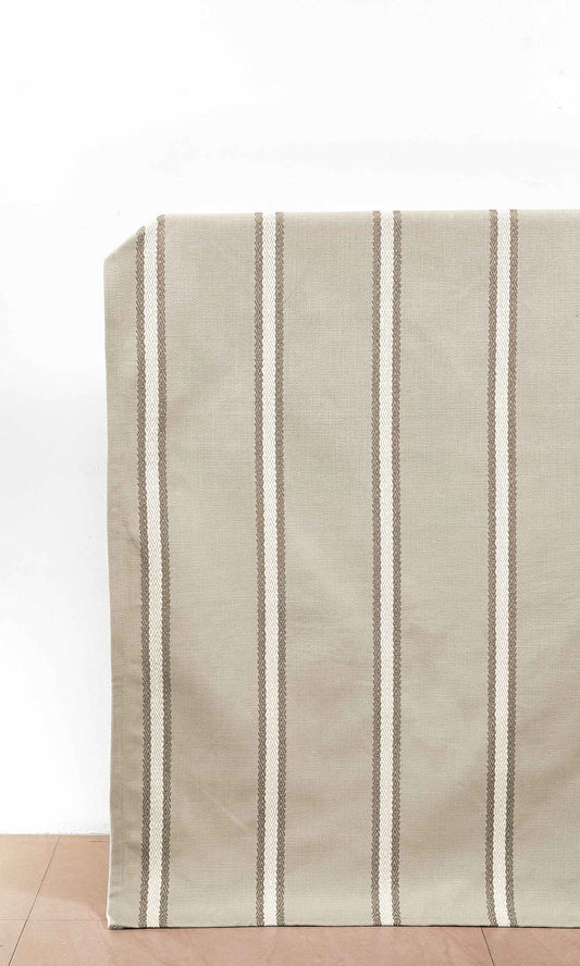 Made-to-Order Window Home Décor Fabric By the Metre (Gray/ White)