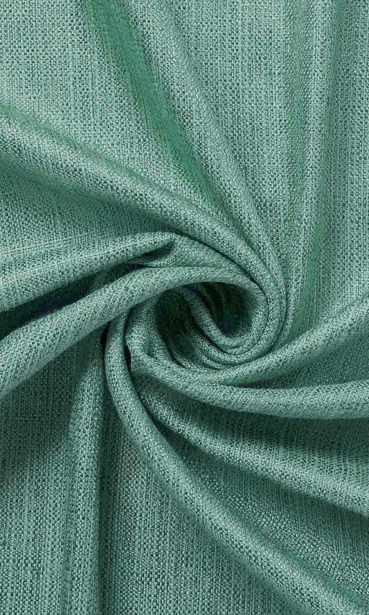 Faux Silk Curtains (Sea Green)