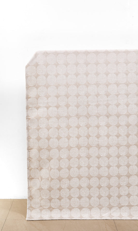 Made-to-Order Home Décor Fabric Sample (Beige/ White)