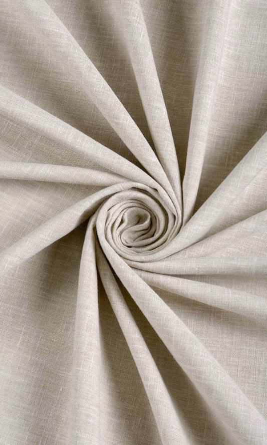 Poly-Cotton Blend Window Drapes (Pale Grey-Beige)