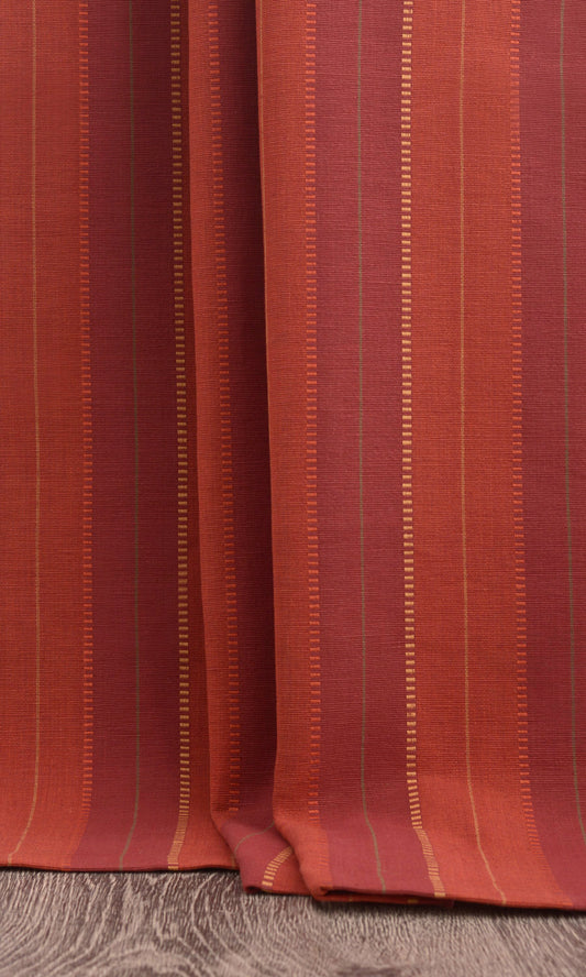 Made to Measure Cotton Window Curtains (Red)