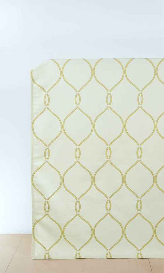 Made-to-Order Curtains (White/ Yellow)