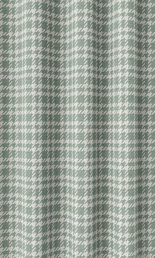 Modern Check Patterned Home Décor Fabric By the Metre (Duck Egg Blue)