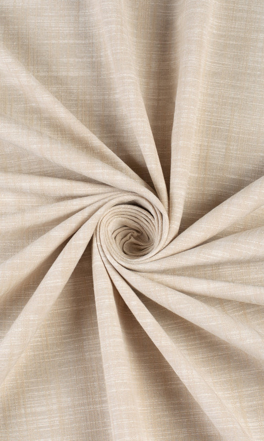 Linen-Textured Home Décor Fabric By the Metre (Pale Beige)