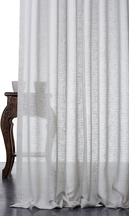 Plain Sheer Curtains (Silvery-Gray)