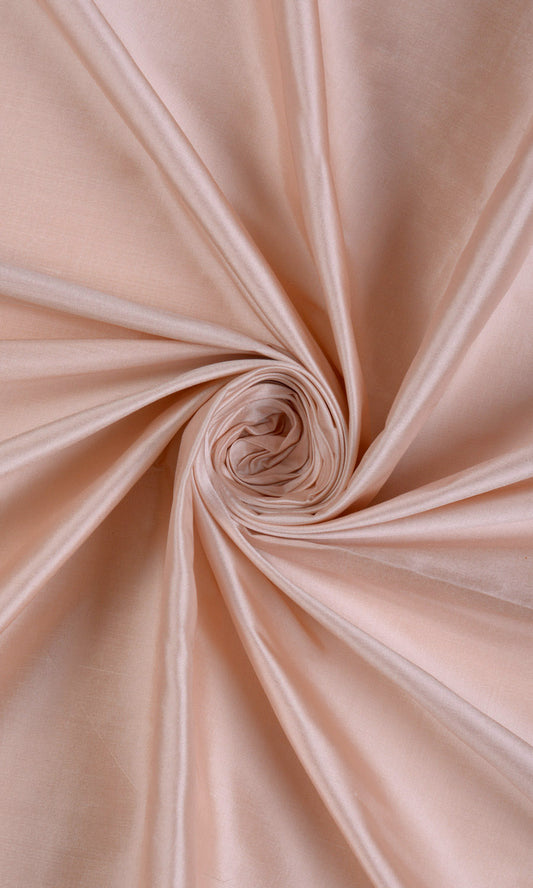 Shantung Silk Custom Home Décor Fabric Sample (Blush Pink/ Peach)