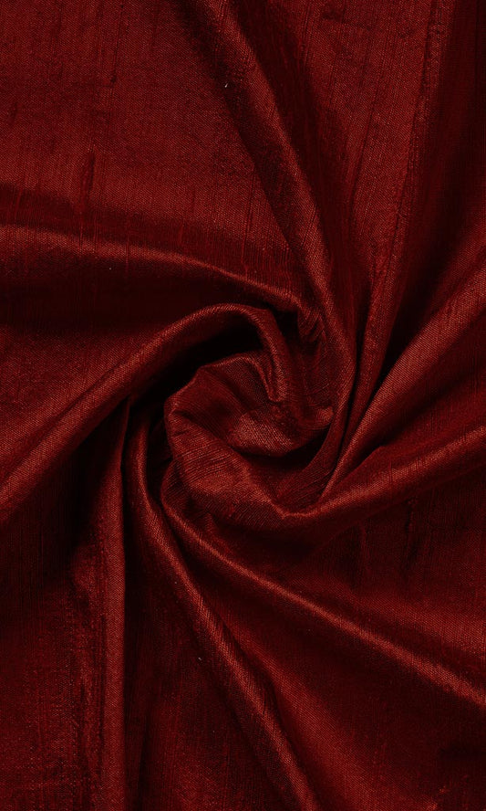 Dupioni Silk Curtains (Maroon/ Burgundy Red)