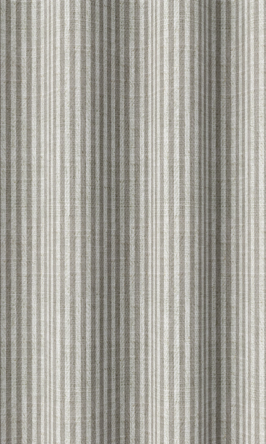 Modern Striped Custom Home Décor Fabric By the Metre (Warm Grey)