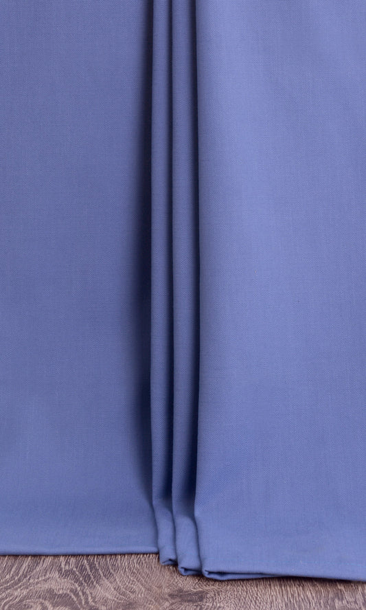 Cotton Blend Custom Size Window Home Décor Fabric Sample (Periwinkle Blue)