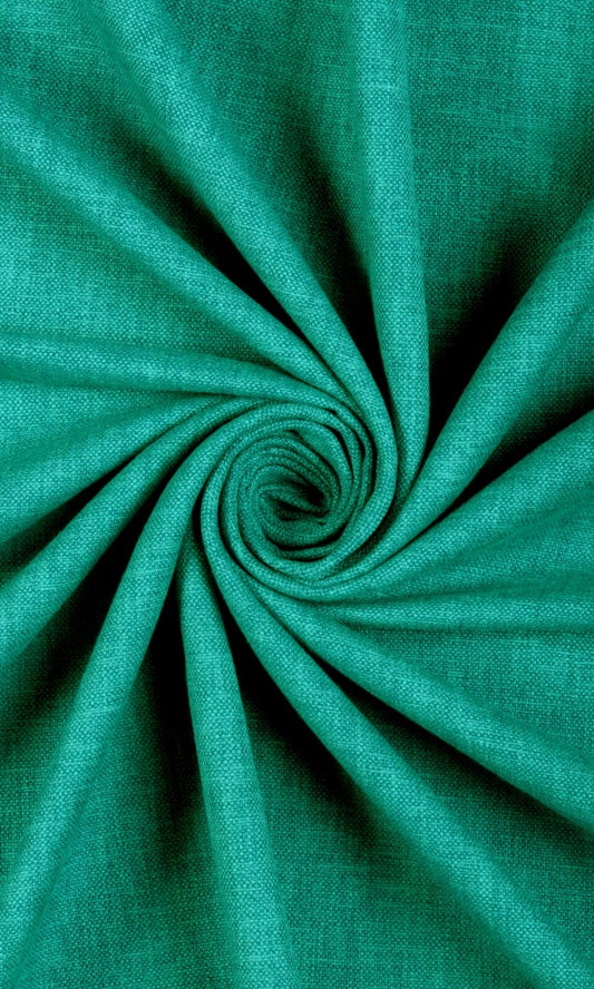 Green Print Custom Home Décor Fabric Sample (Turquoise Green)