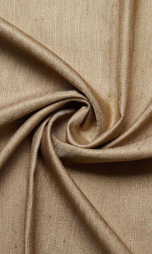 Silk Blend Home Décor Fabric Sample (Golden Brown)