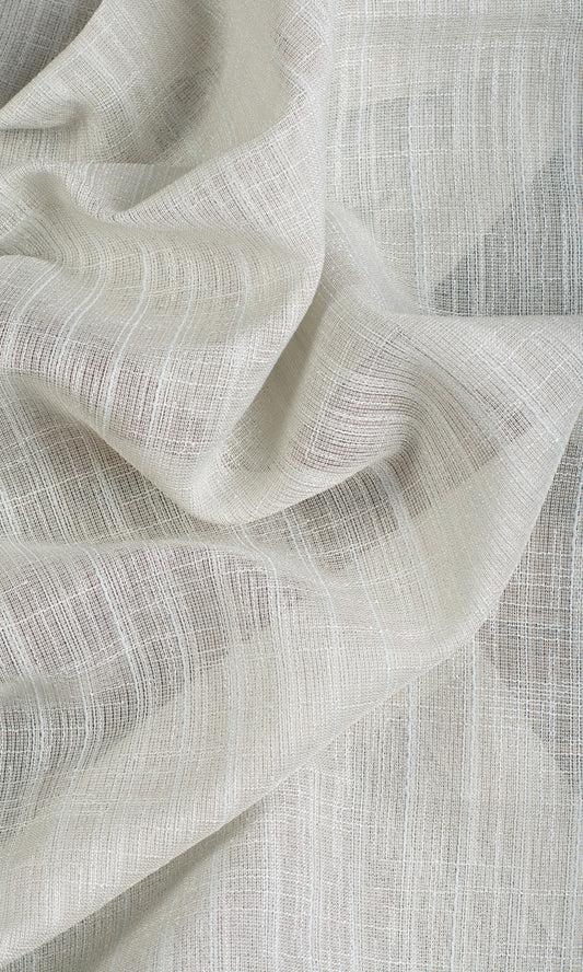 Plain Sheer Home Décor Fabric Sample (Light Grey)