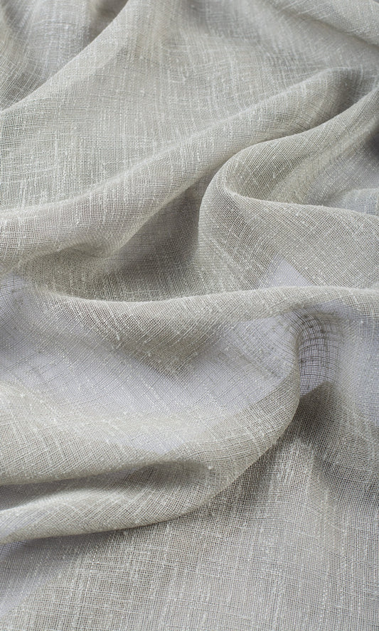 Textured Sheer Home Décor Fabric By the Metre (Dove Grey)