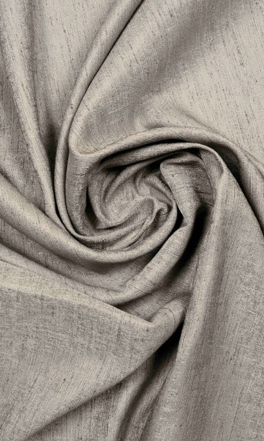 Silk Blend Curtains (Taupe Grey)