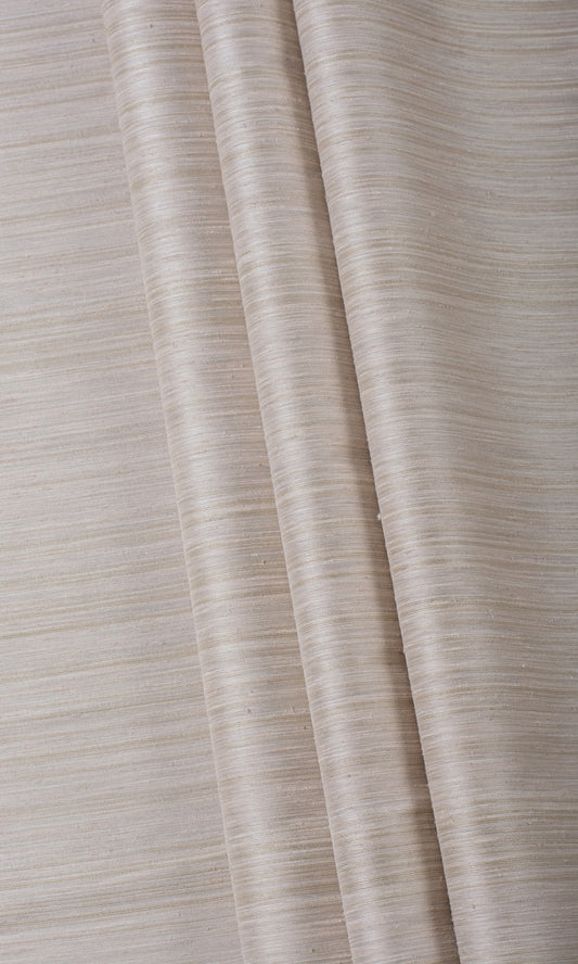 Faux Silk Curtain Panels (Oatmeal Beige / Warm Ivory)