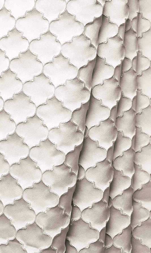 Silk Blend Custom Size Home Décor Fabric Sample (Seashell Ivory)