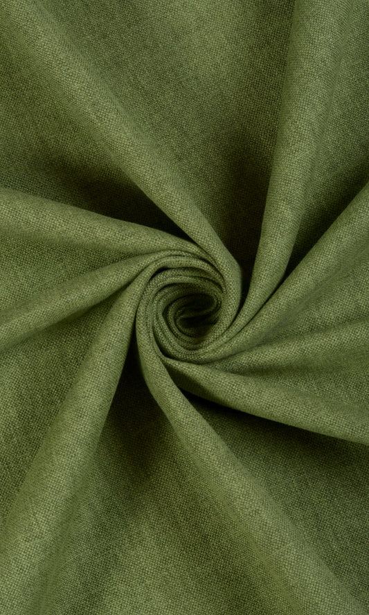 Poly-Linen Home Décor Fabric By the Metre (Green)